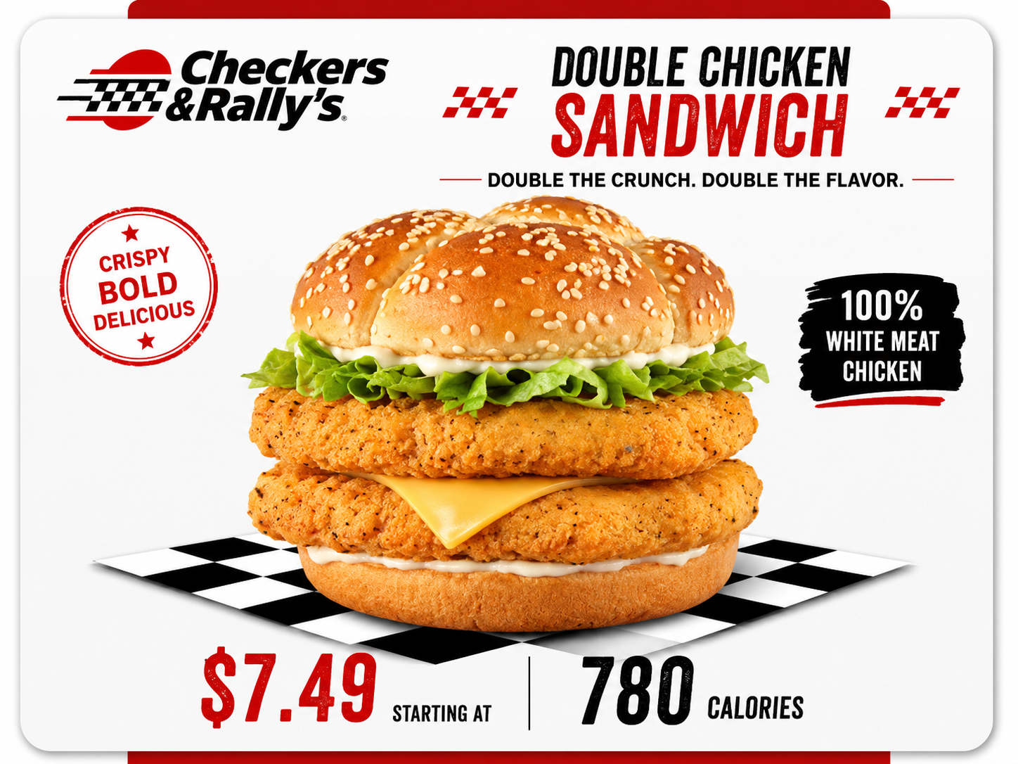 Checkers chicken sandwich menu