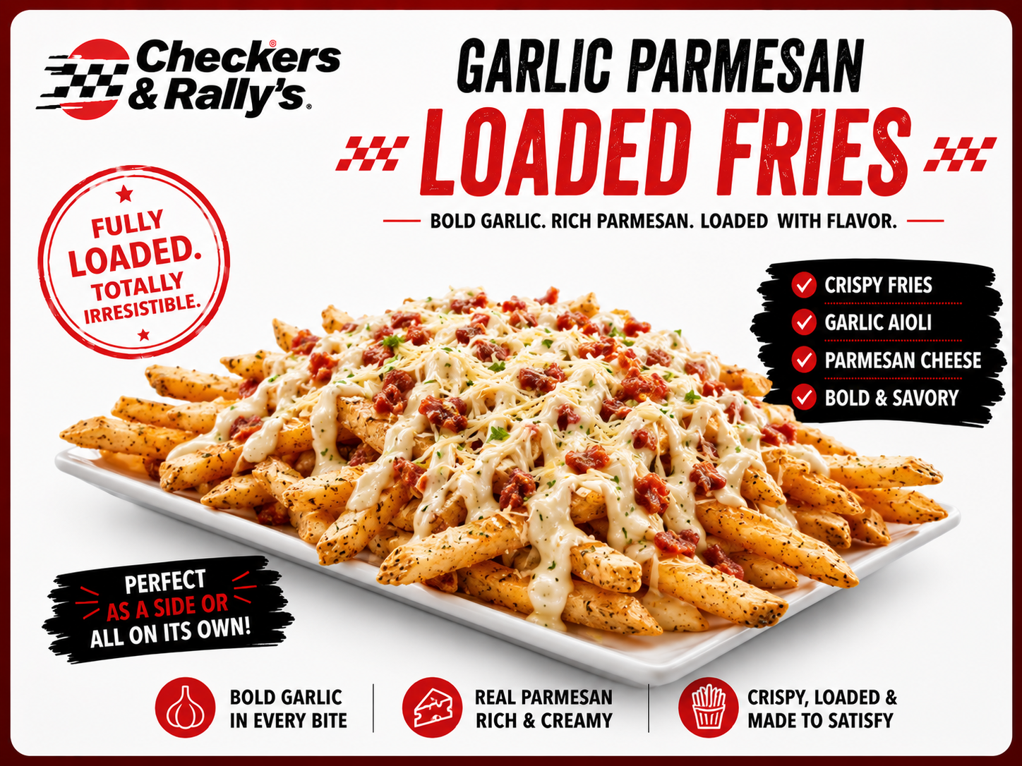 Checkers Garlic Parmesan Loaded Fries