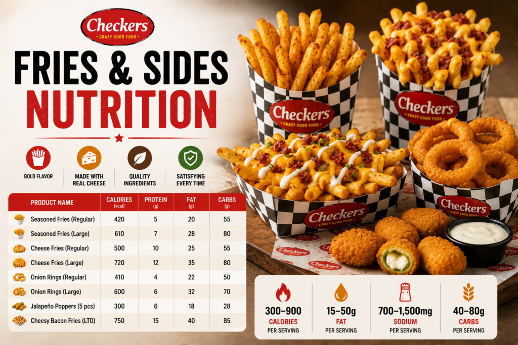 Fries and sides nutrition