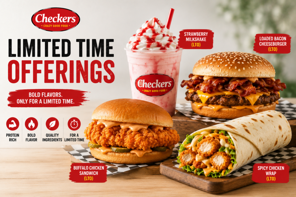 Limited time offerings at Checkers