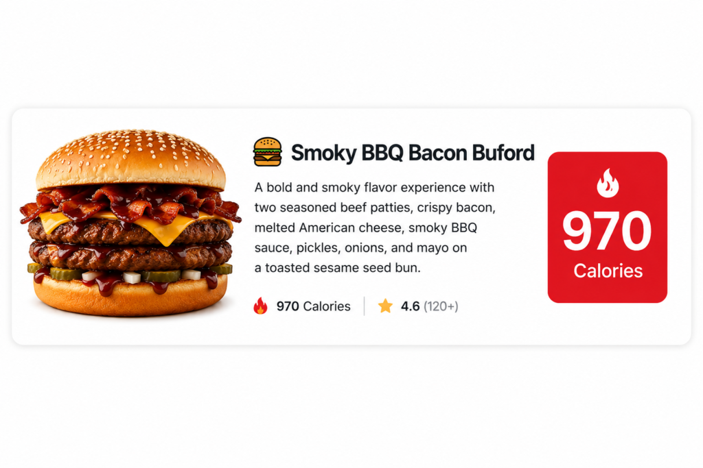 Smoky BBQ Bacon Burger Card