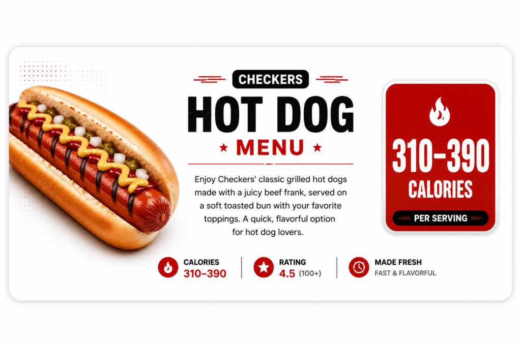 Hot Dog Menu Card Design
