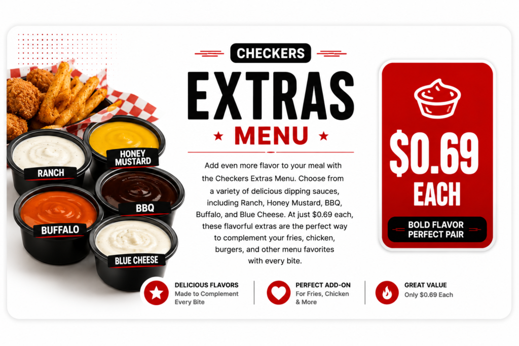 Extras Menu Bold Flavor for $0.69