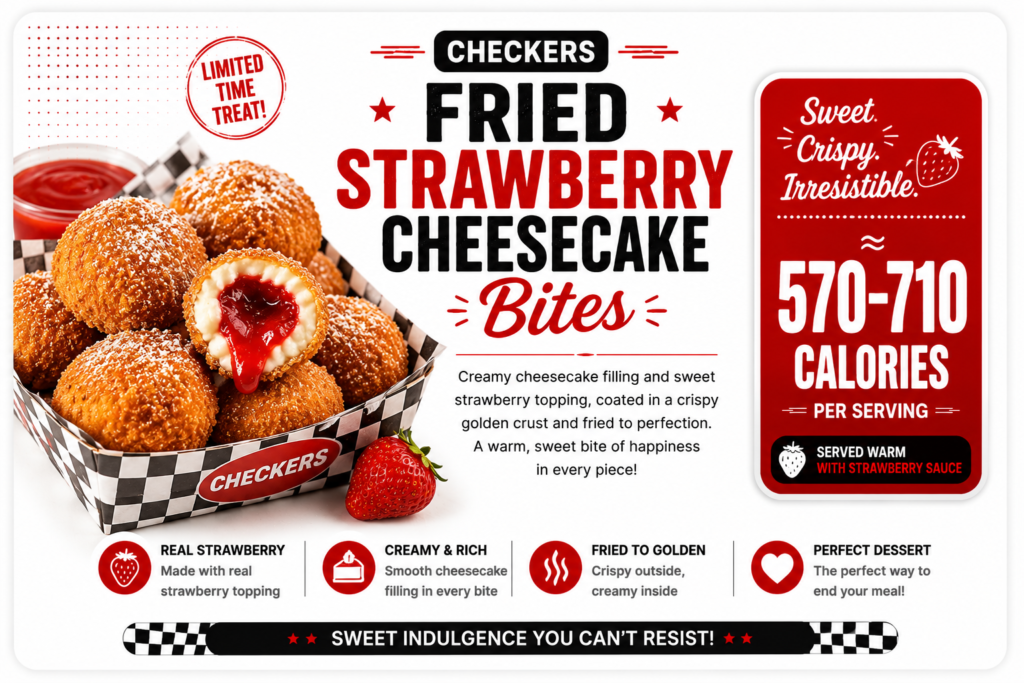 Fried Strawberry Cheesecake Bites