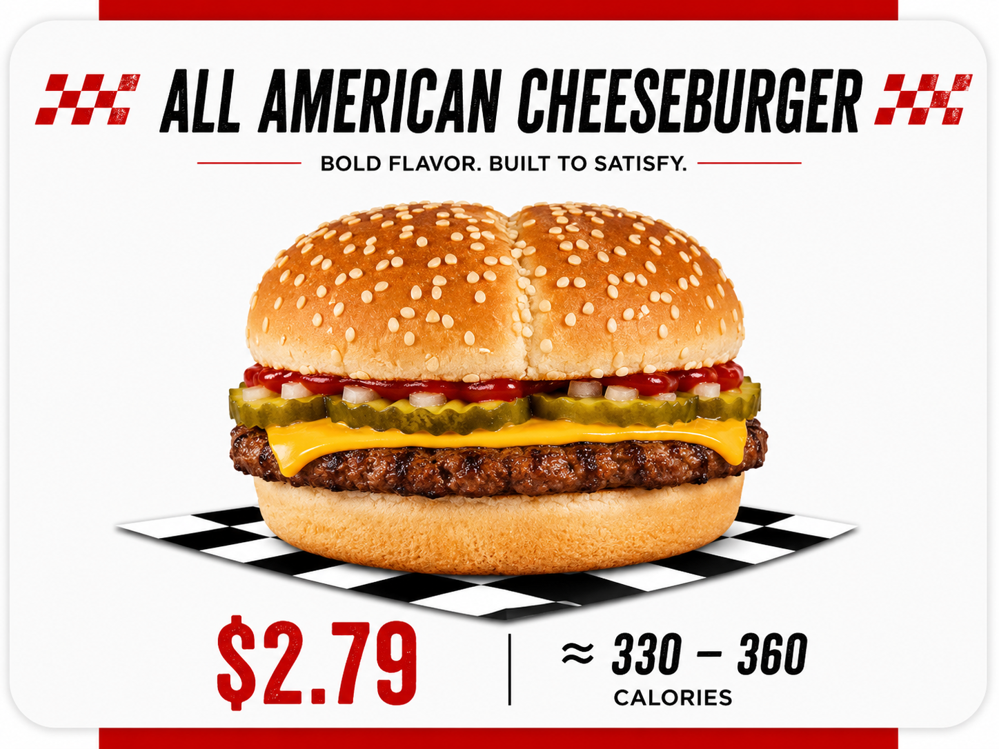 All American Cheeseburger Checkers