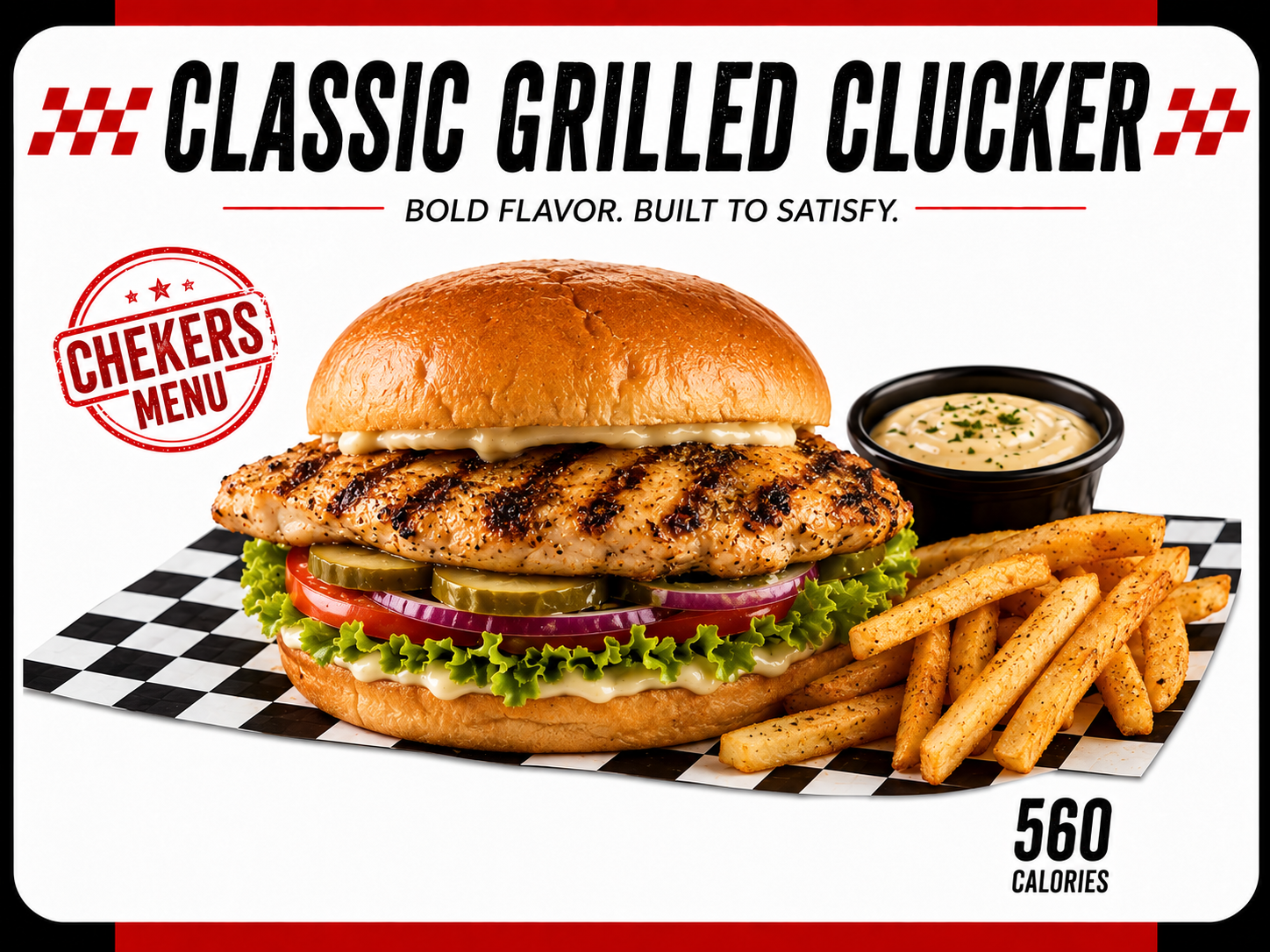 Classic Clucker chicken sandwich from Checkers