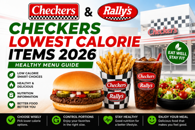 Checkers Lowest Calorie Items 2026
