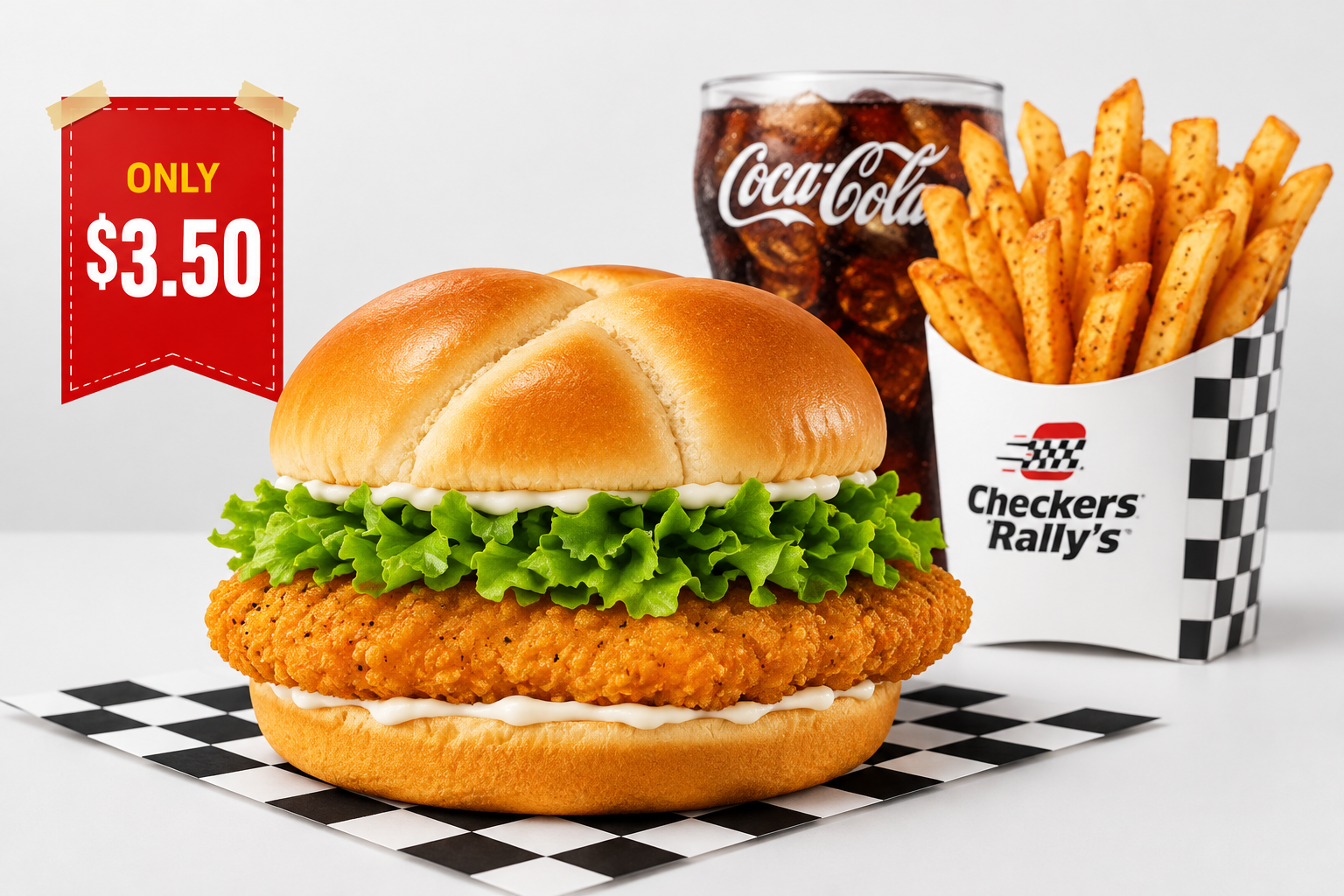 Checkers fries and kids meal