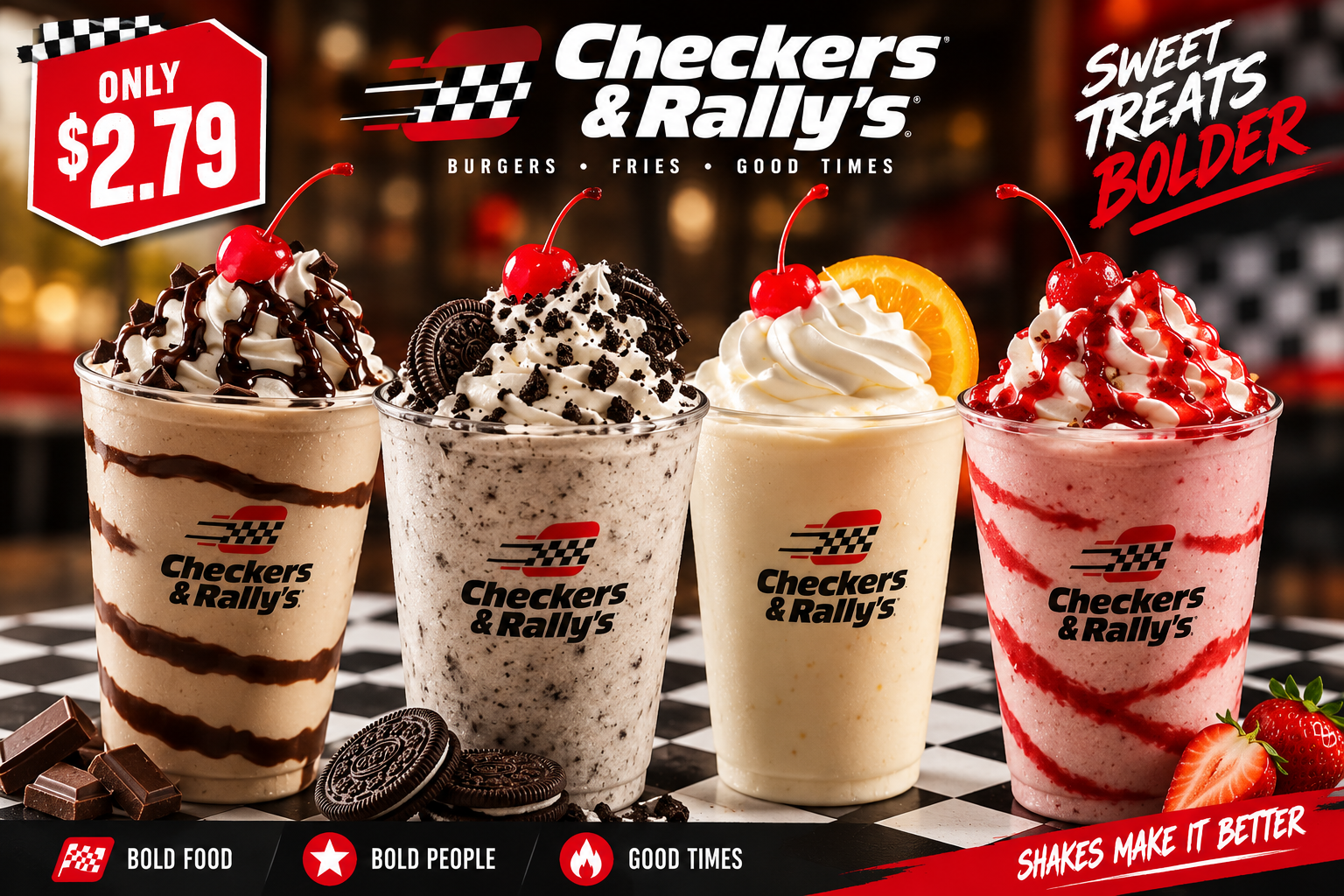 Checkers family meal choices