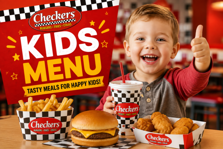 Checkers Kids Menu