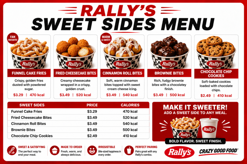 sweet Sides menu