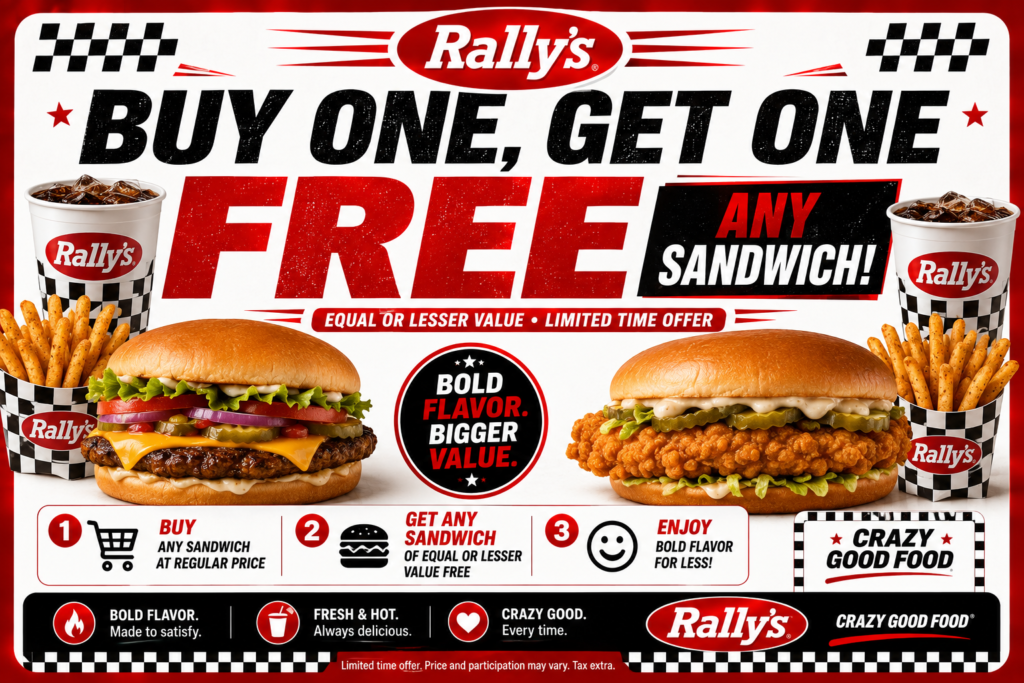 Rally's buy one get one free