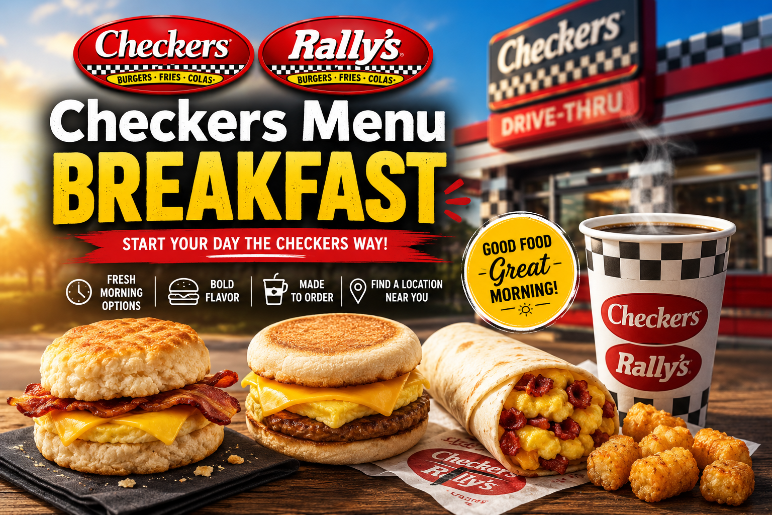 Checkers Menu Breakfast
